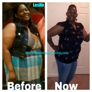 Leslie lost 100 pounds | Black Weight Loss Success