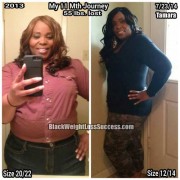 Tamara lost 55 pounds | Black Weight Loss Success