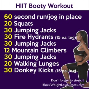 10 min hiit booty workout