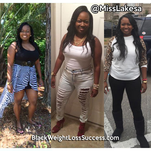 Lakesa Lost 30 Pounds Black Weight Loss Success