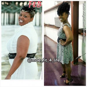 Monique lost 52 pounds | Black Weight Loss Success