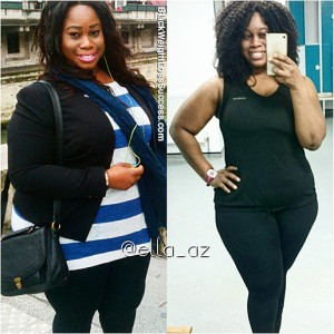 Ella lost 64 pounds | Black Weight Loss Success