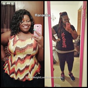 Ranasha lost 52 pounds | Black Weight Loss Success