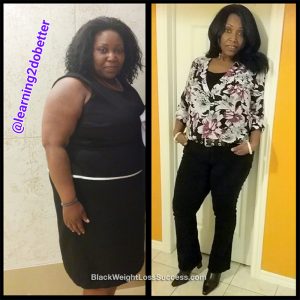 Maxine lost over 100 pounds | Black Weight Loss Success