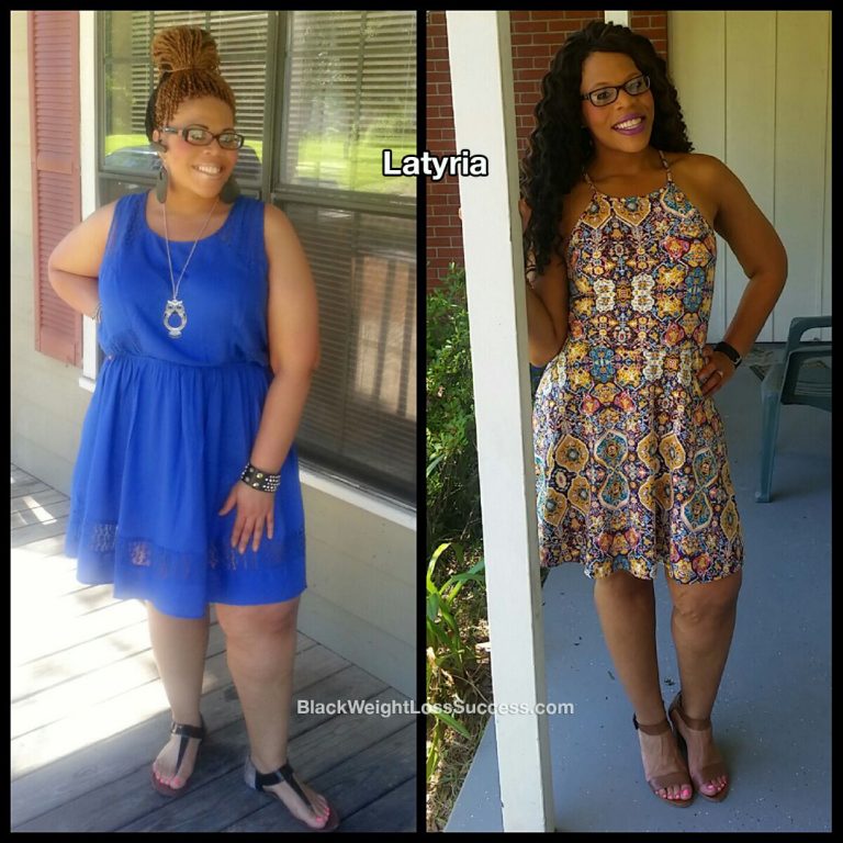 Latyria lost 92 pounds | Black Weight Loss Success