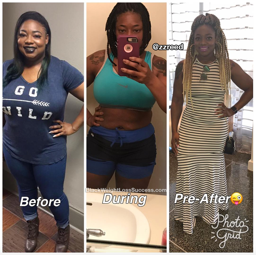 Zenobia lost 55 pounds Black Weight Loss Success