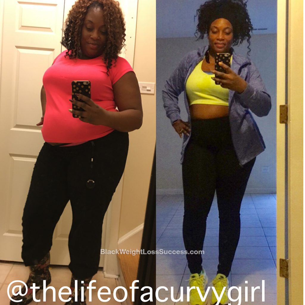 Kassandra lost 58 pounds | Black Weight Loss Success