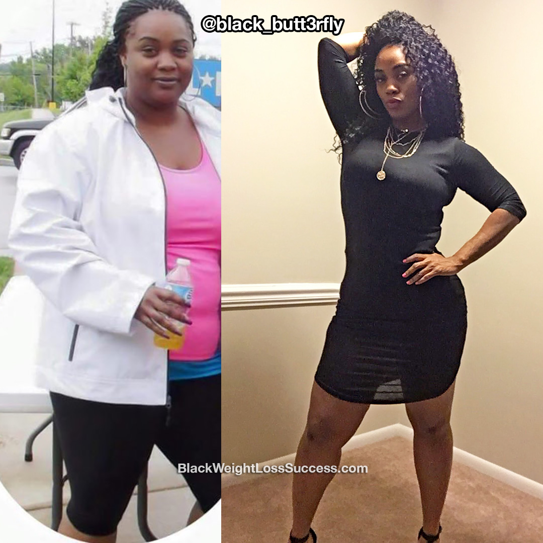 Tina lost 110 pounds Black Weight Loss Success