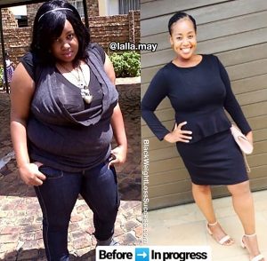 Lalla lost 77 pounds | Black Weight Loss Success