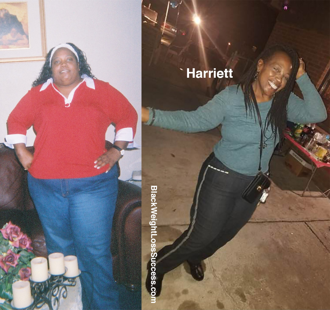 Harriet before and after