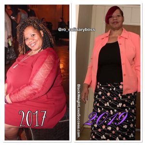 Ro lost 123 pounds | Black Weight Loss Success