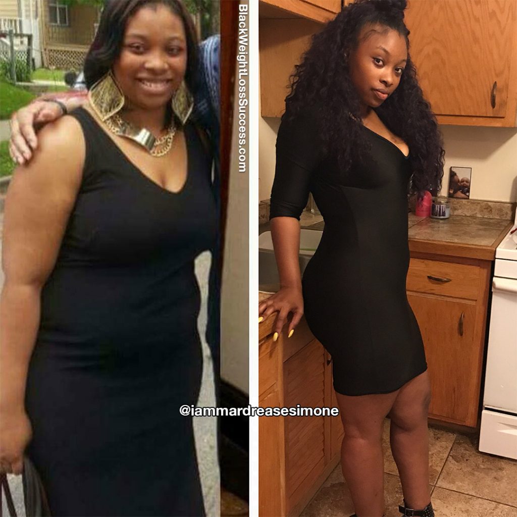 Mardrease Simone lost 70 pounds | Black Weight Loss Success