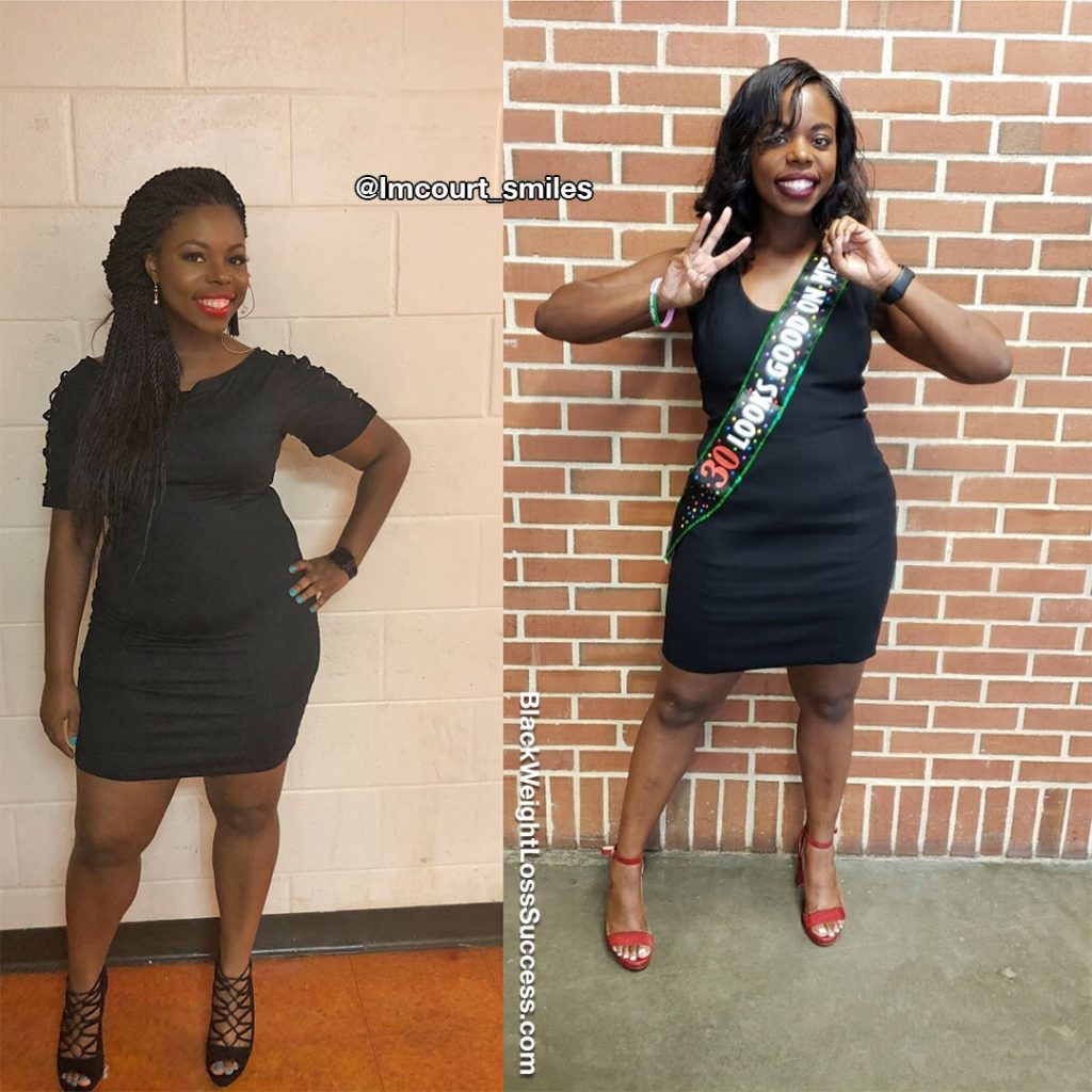 Courtney lost 83 pounds | Black Weight Loss Success