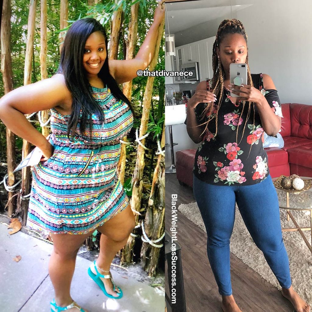 Nece lost 86 pounds | Black Weight Loss Success