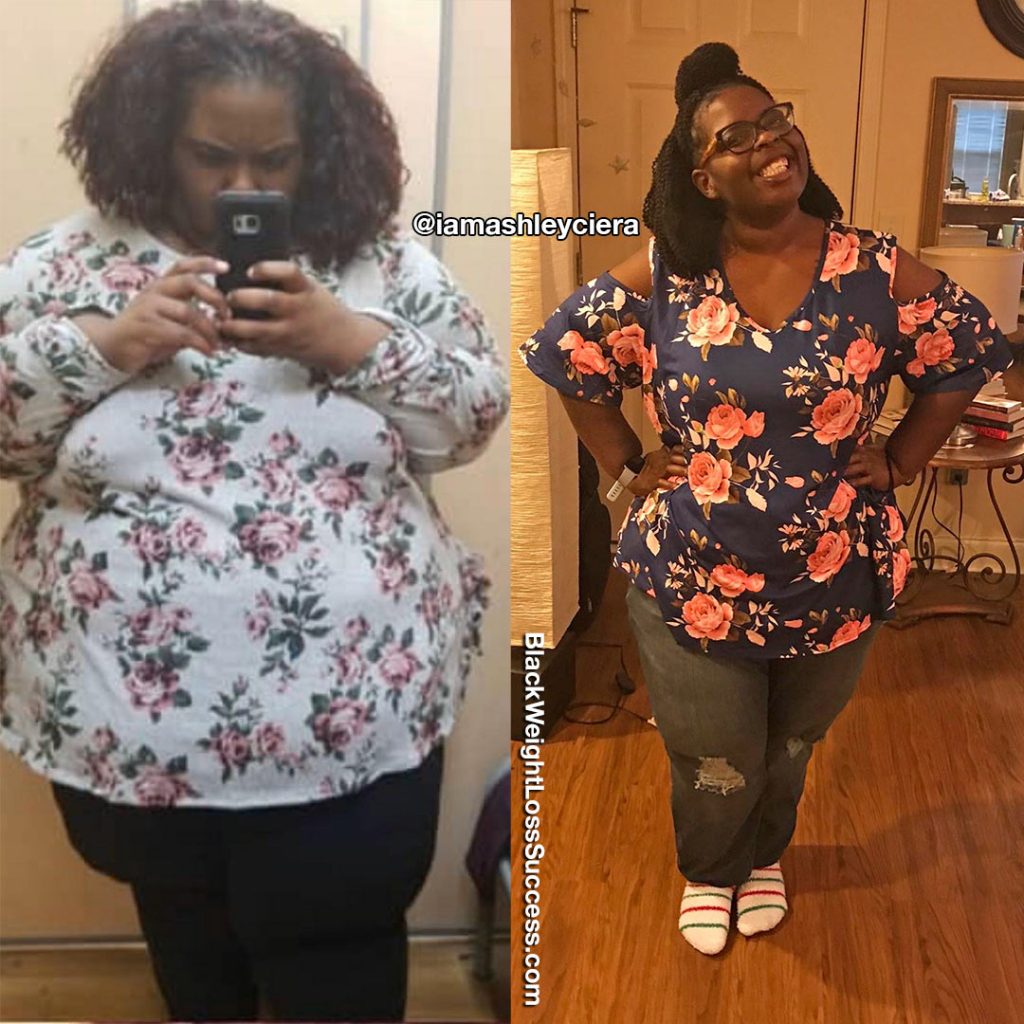 Ashley lost 334 pounds | Black Weight Loss Success