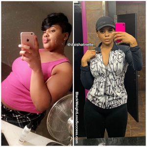 Daisha lost 90 pounds | Black Weight Loss Success