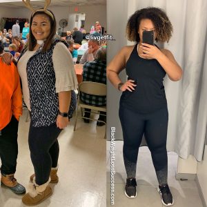 Alivia lost 52 pounds | Black Weight Loss Success