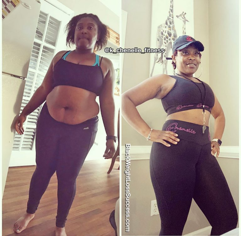 K.Chenelle lost 65 pounds | Black Weight Loss Success