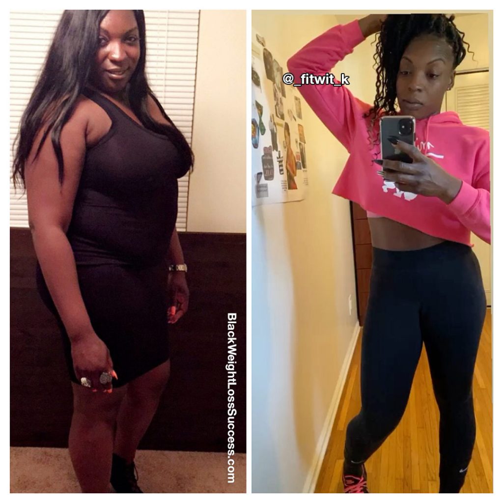 Kecha lost 79 pounds | Black Weight Loss Success