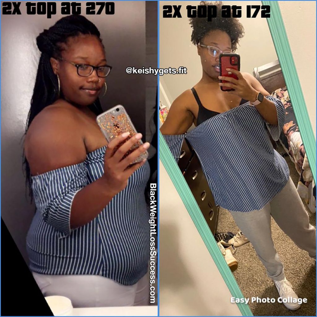 Keisha Lost 98 Pounds Black Weight Loss Success 