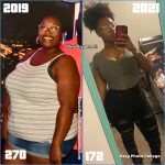 Keisha lost 98 pounds