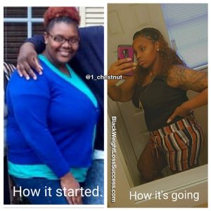 Chastity lost 125 pounds