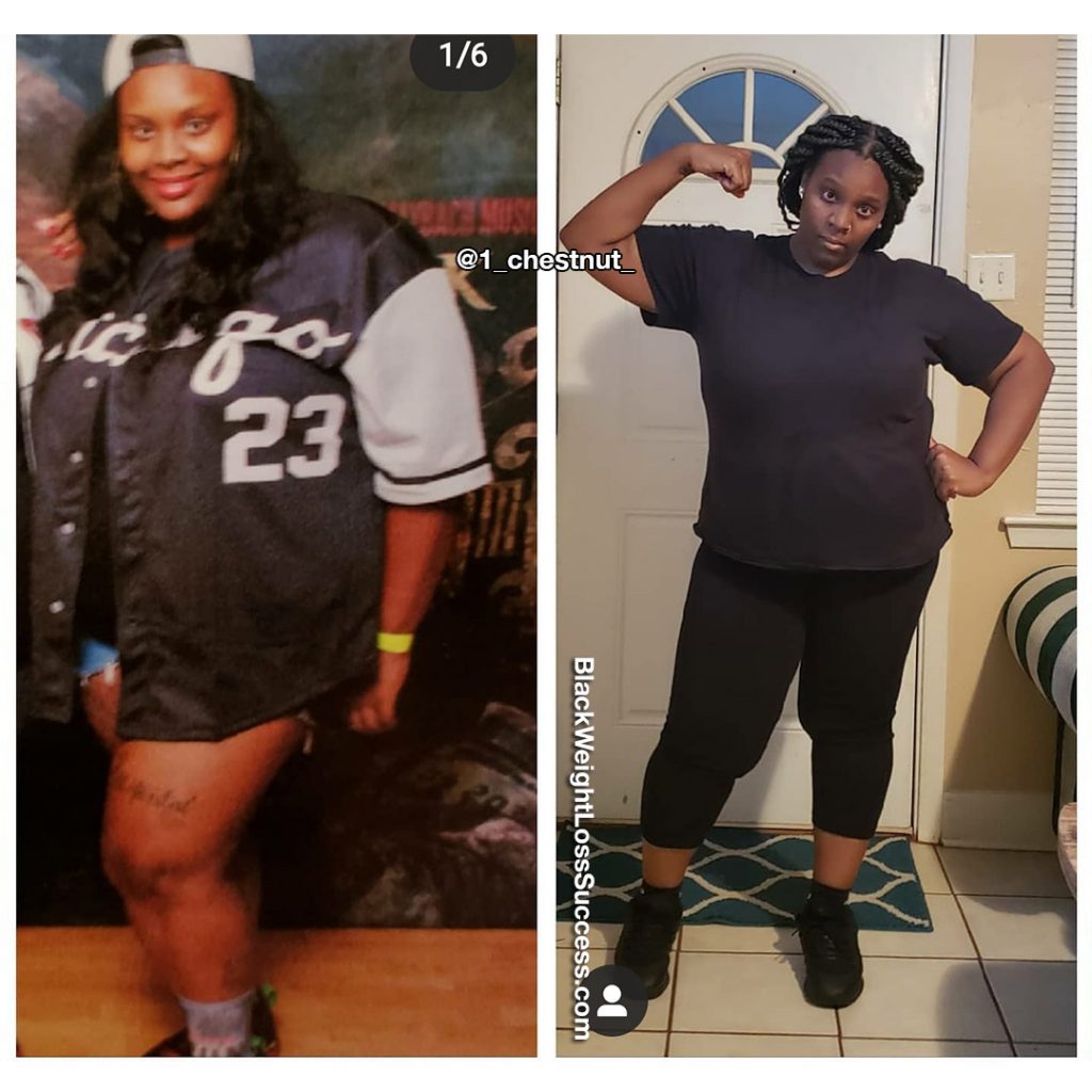 Chastity lost 110 pounds | Black Weight Loss Success