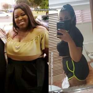 Michelle lost 102 pounds