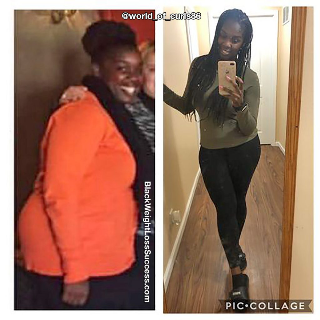 Shameka lost 52 pounds | Black Weight Loss Success