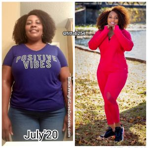 Faith lost 37 pounds | Black Weight Loss Success