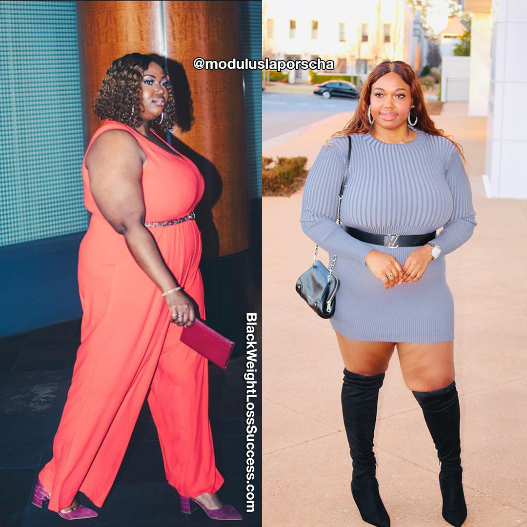 Laporscha before and after weight loss