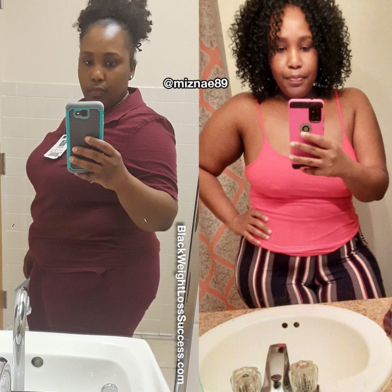 Shanea lost 56 pounds | Black Weight Loss Success