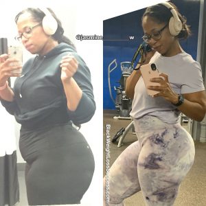 Jasmine lost 80 pounds