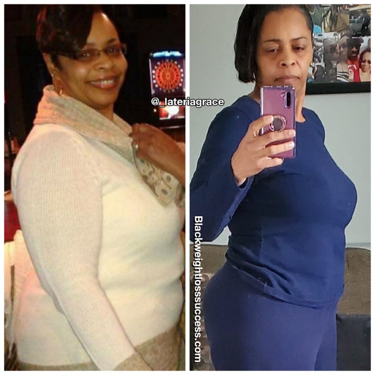 Lateria lost 33 pounds | Black Weight Loss Success