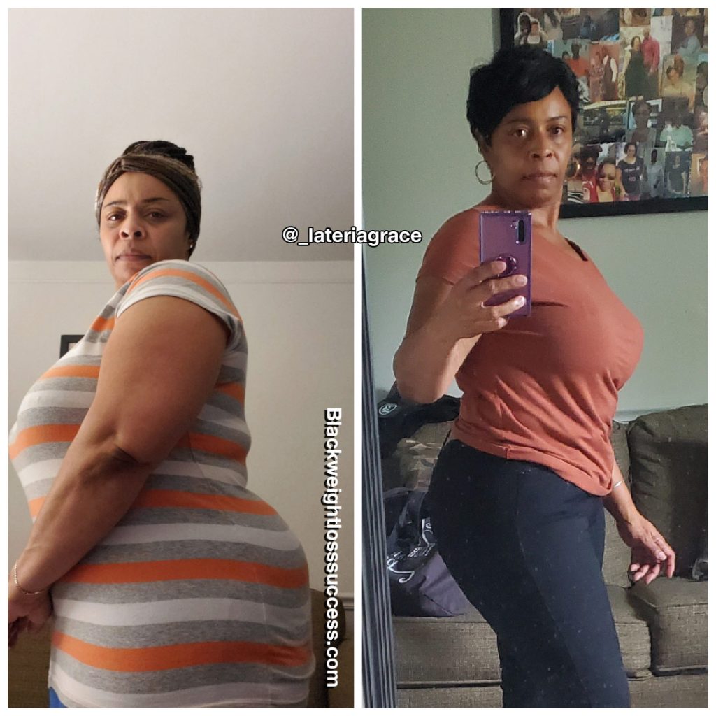 Lateria lost 33 pounds | Black Weight Loss Success