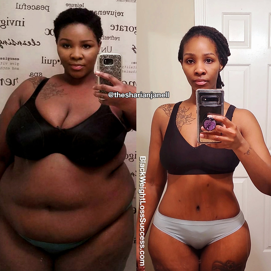 Sharian lost 118 pounds Black Weight Loss Success