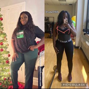 Ruby lost 60 pounds | Black Weight Loss Success