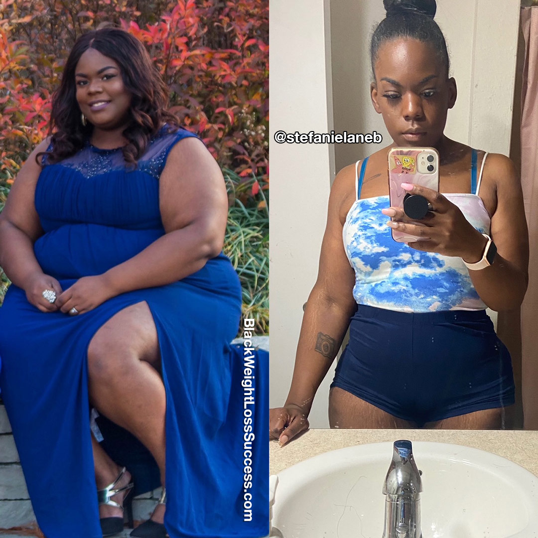 Stephanie lost 145 pounds  Black Weight Loss Success