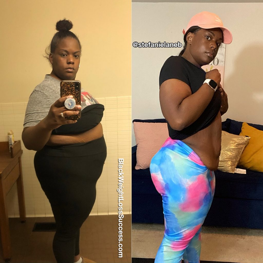 Stephanie lost 145 pounds | Black Weight Loss Success