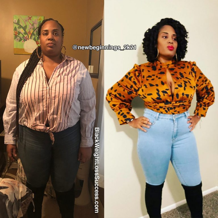 Tameka lost 88 pounds | Black Weight Loss Success