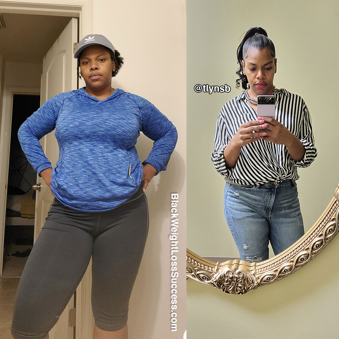 Traci-lyn lost 90 pounds | Black Weight Loss Success