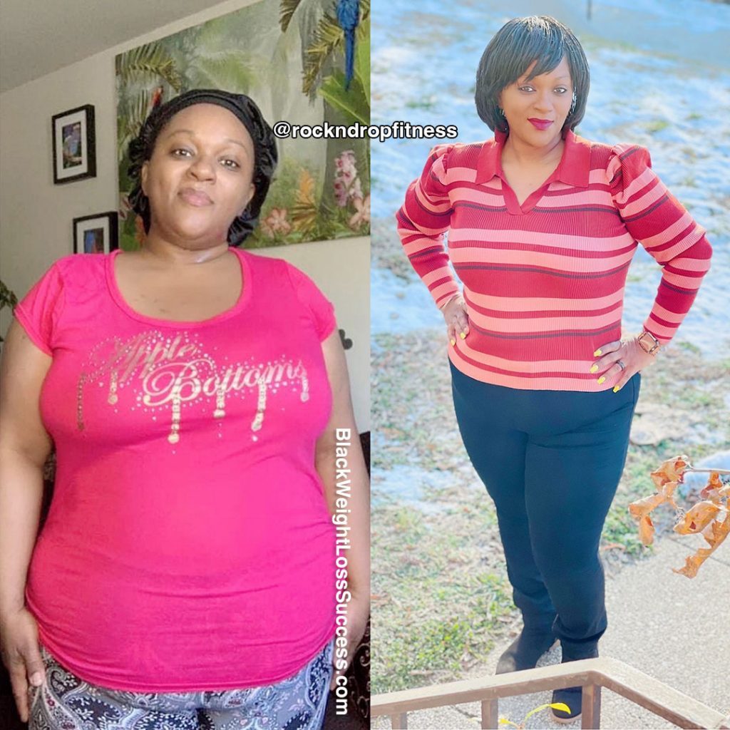 Yulonda lost 48 pounds | Black Weight Loss Success