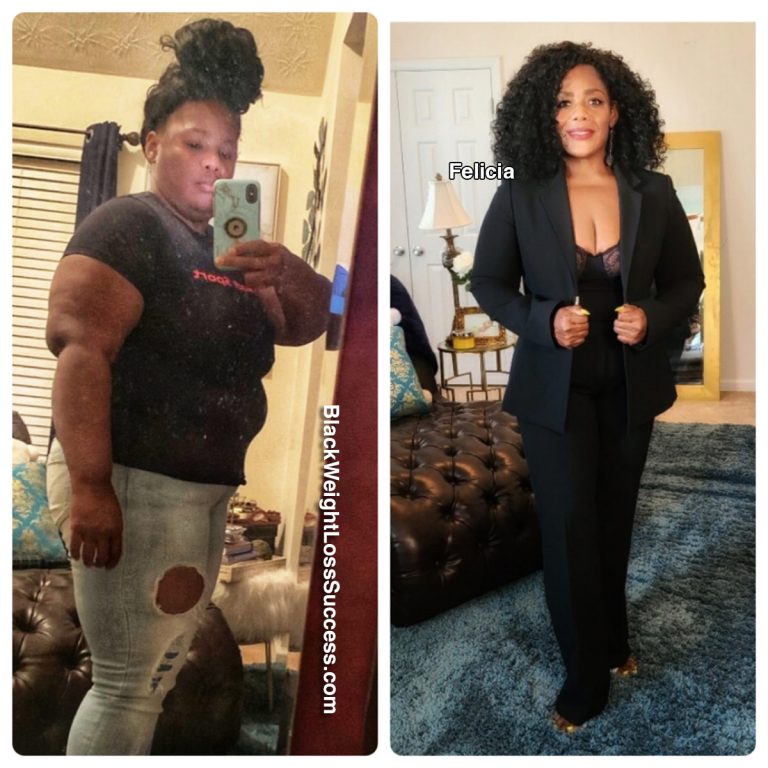 Felicia lost 42 pounds Black Weight Loss Success