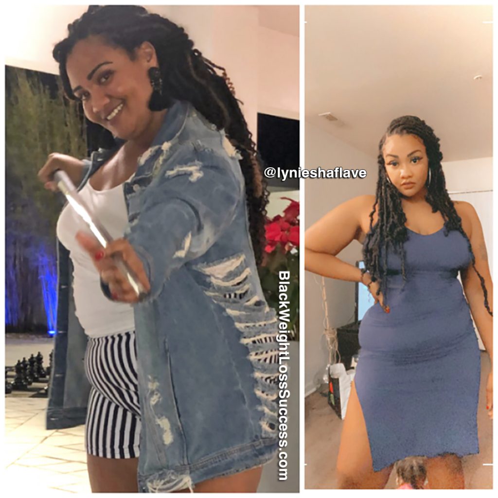 Lyniesha lost 104 pounds | Black Weight Loss Success