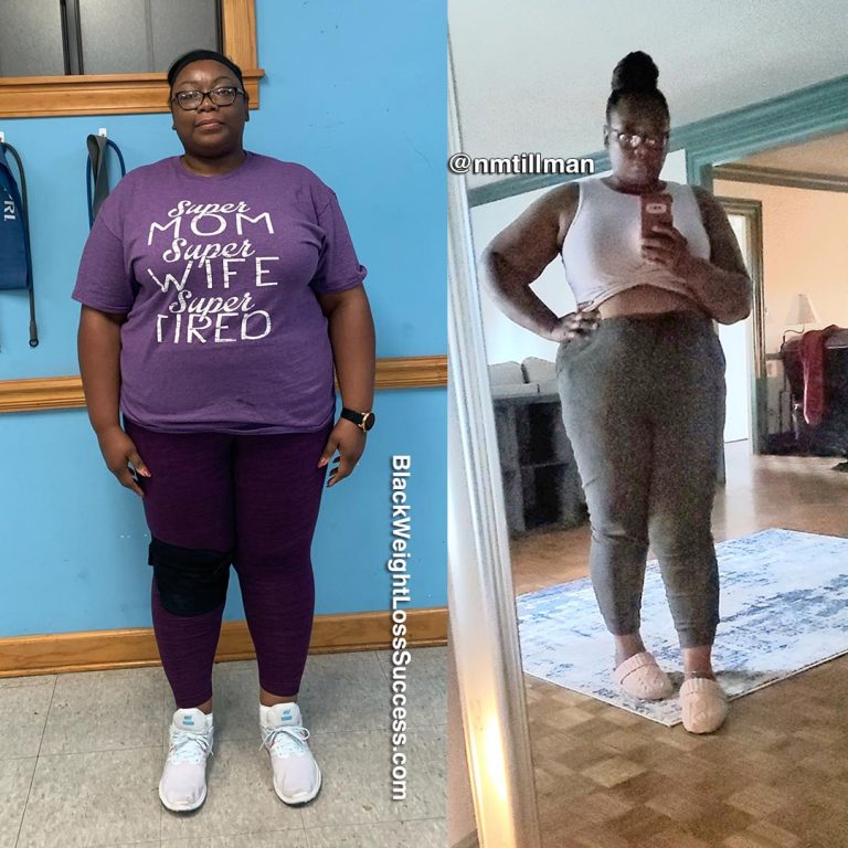 Kesha lost 110 pounds | Black Weight Loss Success