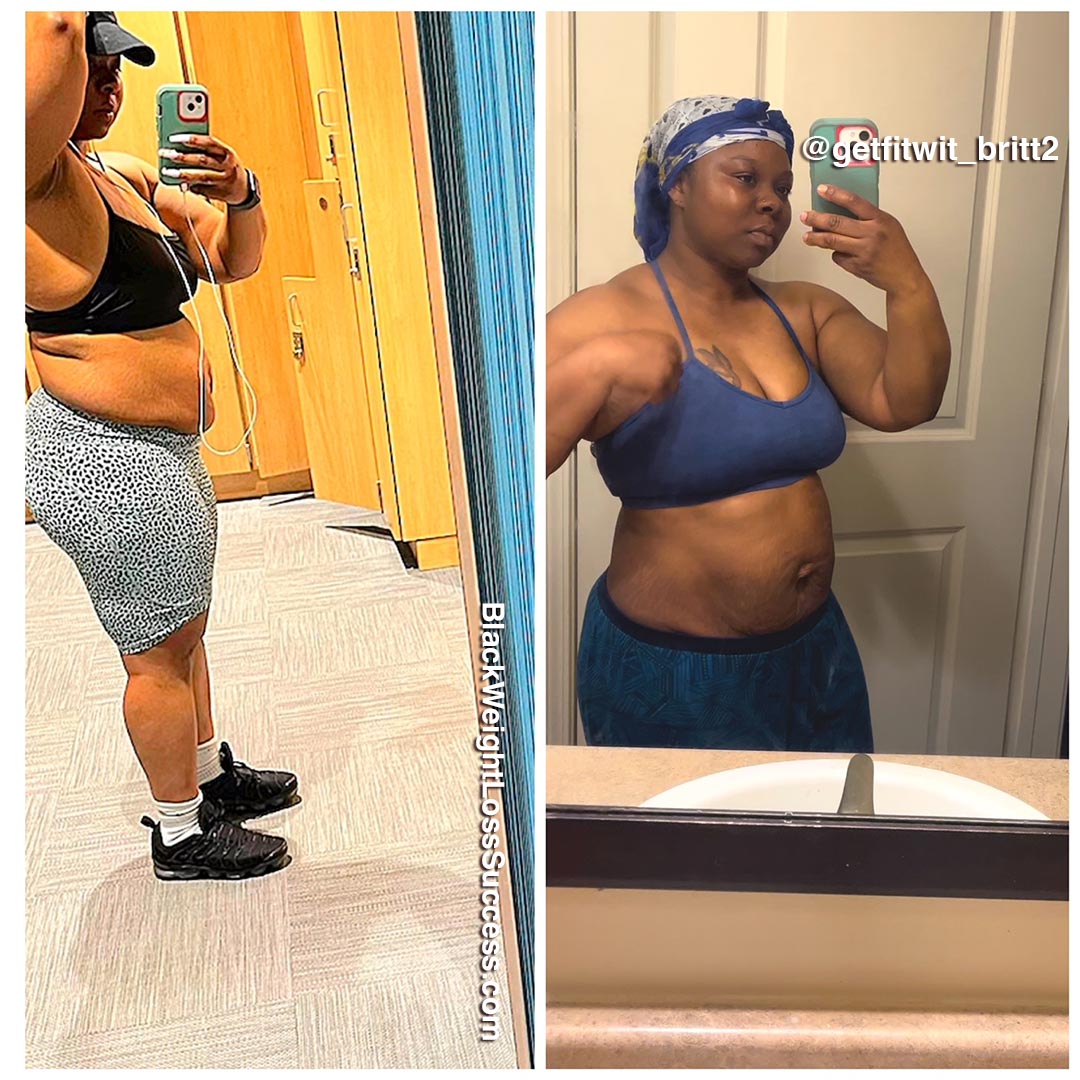 brittany before and after weight loss