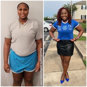 Kaitlin lost 25 pounds | Black Weight Loss Success