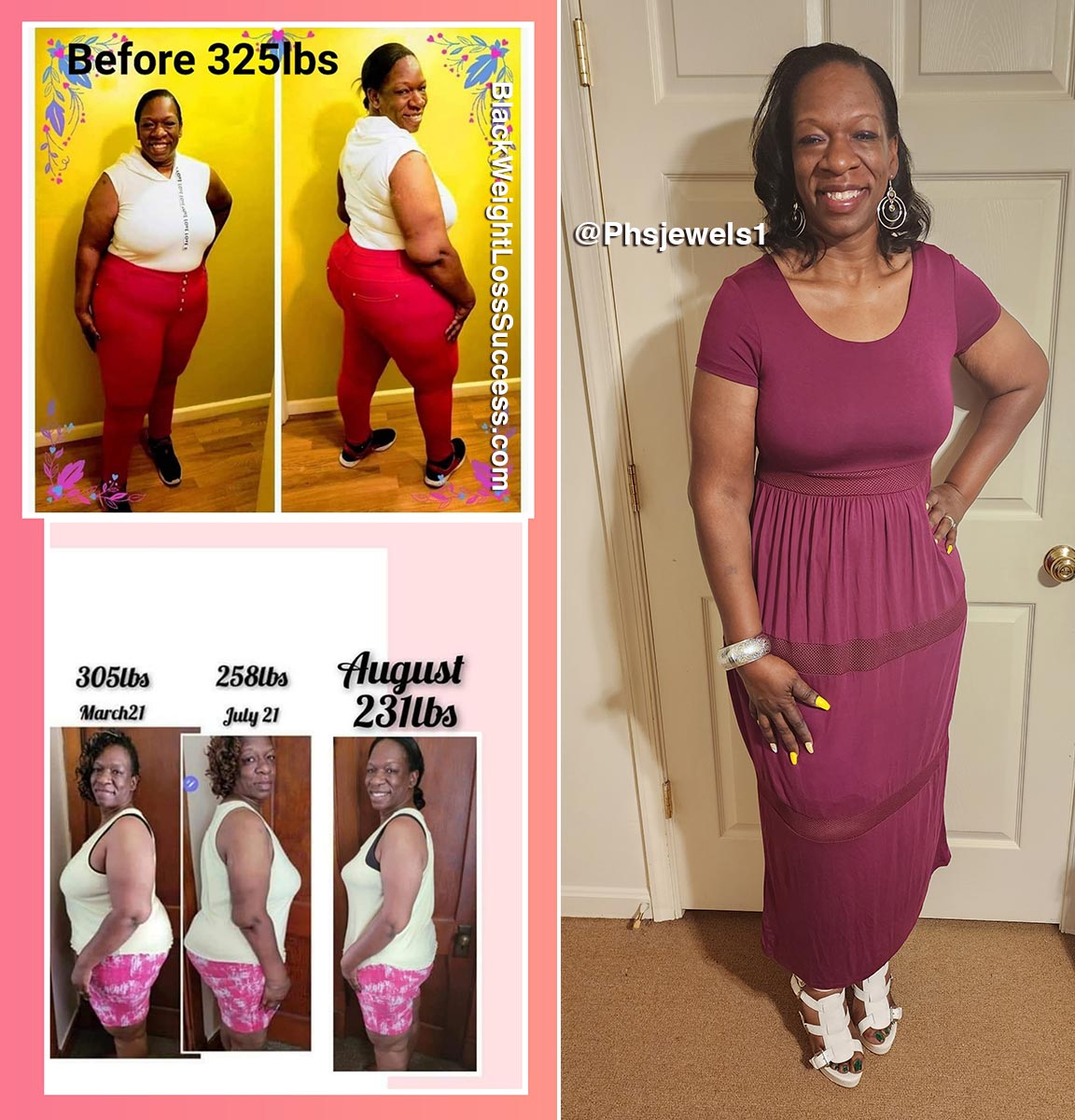 Treva lost 257 pounds | Black Weight Loss Success