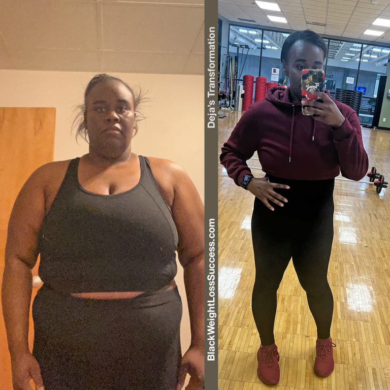 Deja lost 144 pounds | Black Weight Loss Success