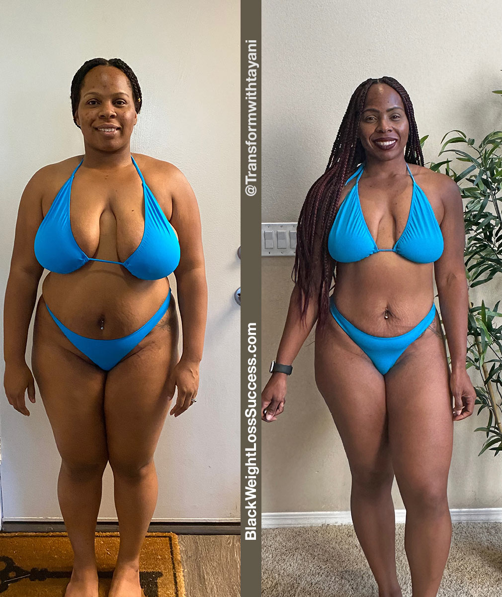 Tayani before and after weight loss